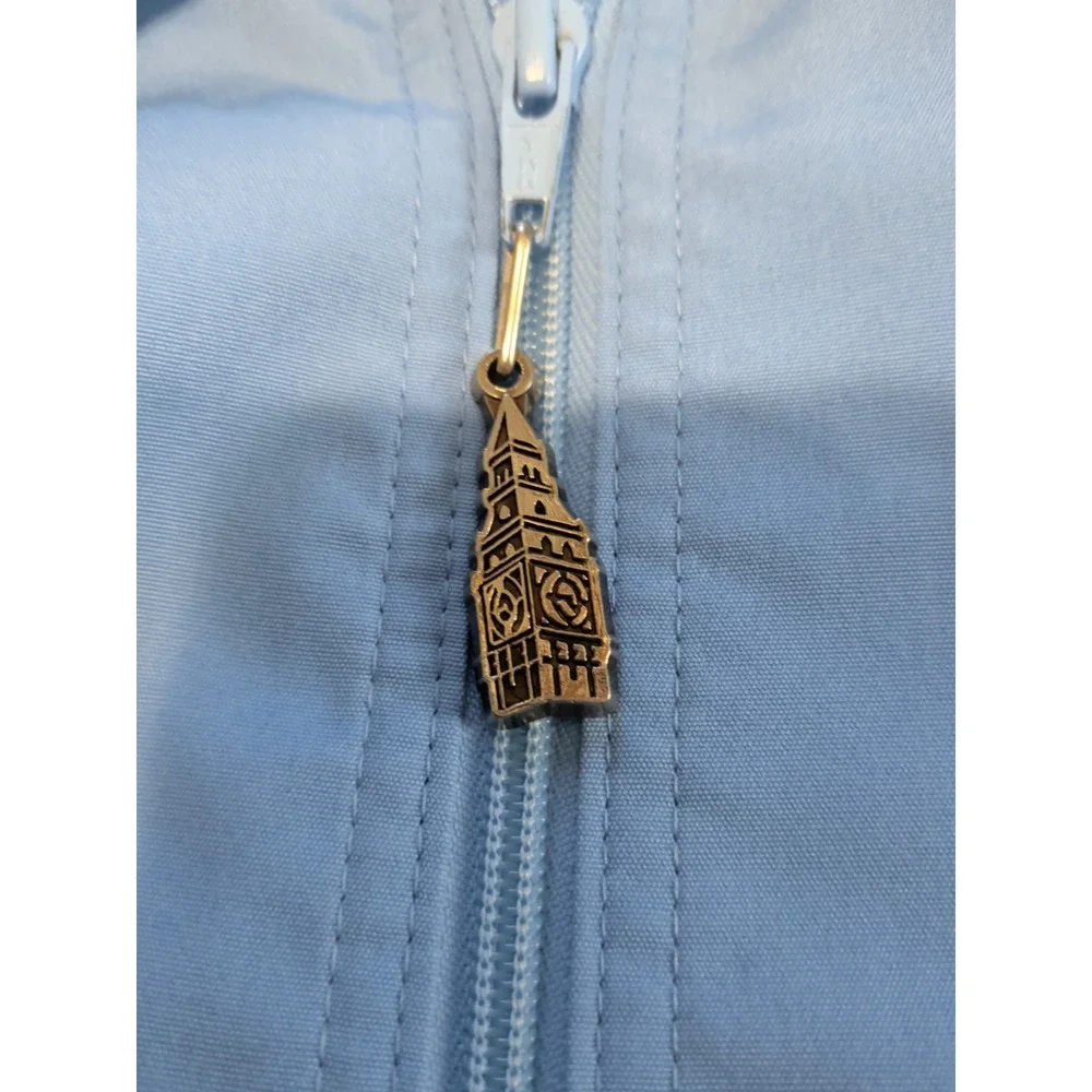 LONDON FOG MEN'S OUTDOORS ZIPPERED BLUE JACKET 40R